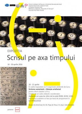 afis - CJRAE - EXPOZITIE - SCRISUL PE AXA TIMPULUI.jpg